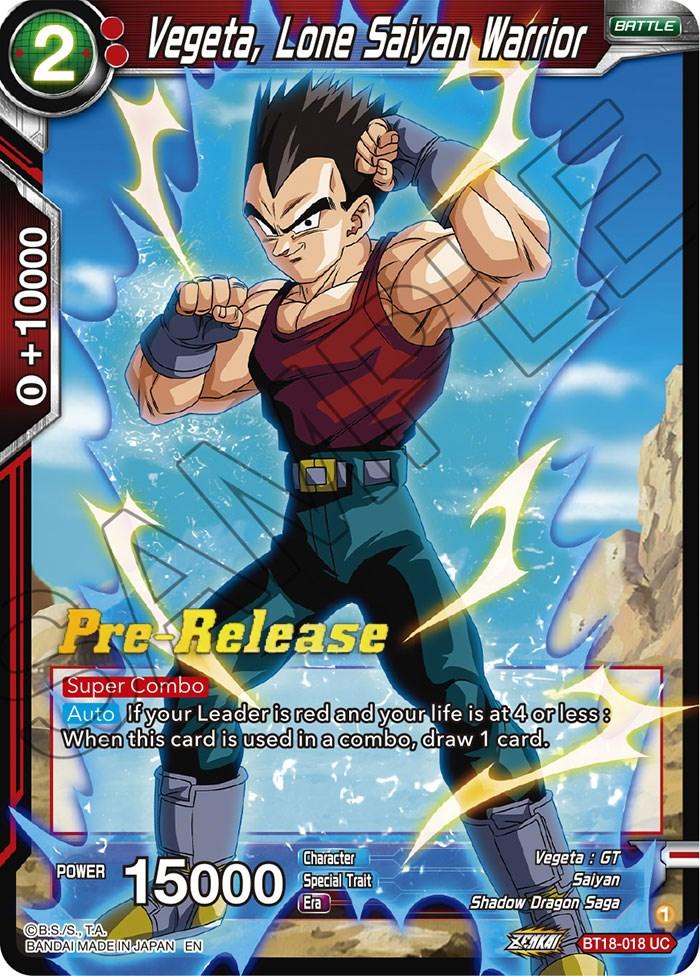 Vegeta, Lone Saiyan Warrior (BT18-018) [Dawn of the Z-Legends Prerelease Promos] - La Boîte Mystère ( The Mystery Box)