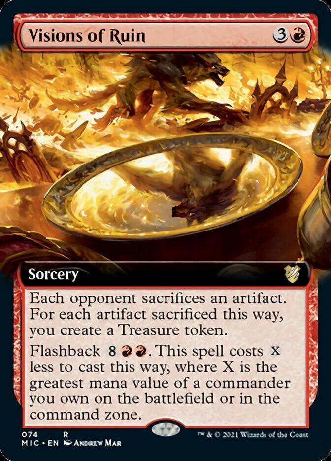 Visions of Ruin (Extended) [Innistrad: Midnight Hunt Commander] - La Boîte Mystère ( The Mystery Box)