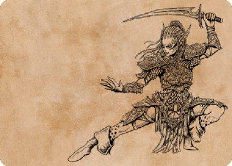 Lae'zel, Vlaakith's Champion Art Card [Commander Legends: Battle for Baldur's Gate Art Series] - La Boîte Mystère ( The Mystery Box)