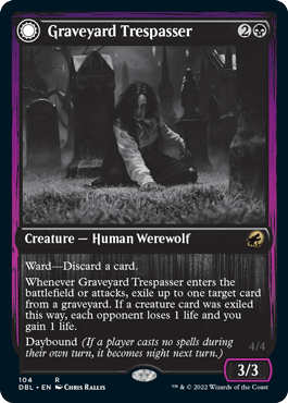 Graveyard Trespasser // Graveyard Glutton [Innistrad: Double Feature] - La Boîte Mystère ( The Mystery Box)