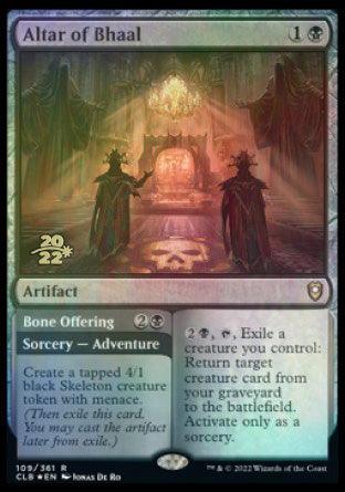 Altar of Bhaal // Bone Offering [Commander Legends: Battle for Baldur's Gate Prerelease Promos] - La Boîte Mystère ( The Mystery Box)