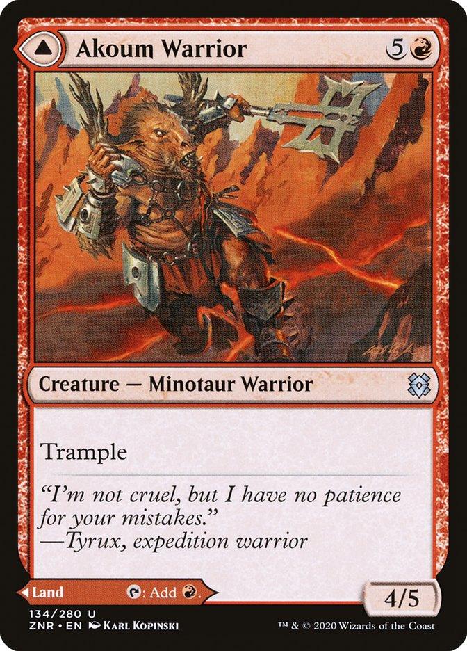Akoum Warrior // Akoum Teeth [Zendikar Rising] - La Boîte Mystère ( The Mystery Box)