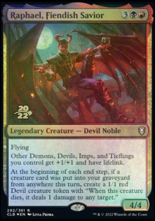 Raphael, Fiendish Savior [Commander Legends: Battle for Baldur's Gate Prerelease Promos] - La Boîte Mystère ( The Mystery Box)