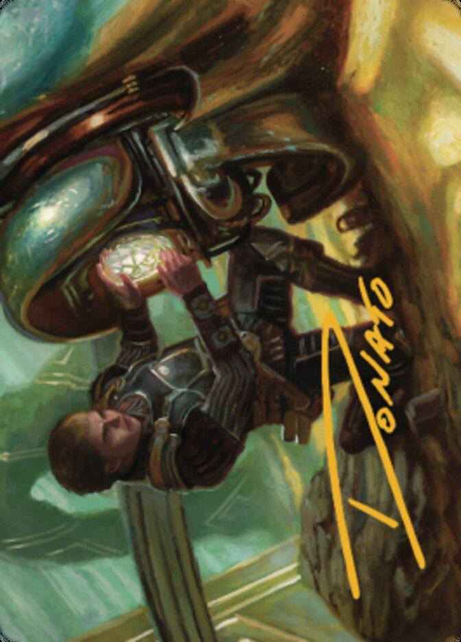 Urza, Powerstone Prodigy Art Card (Gold-Stamped Signature) [The Brothers' War Art Series] - La Boîte Mystère ( The Mystery Box)