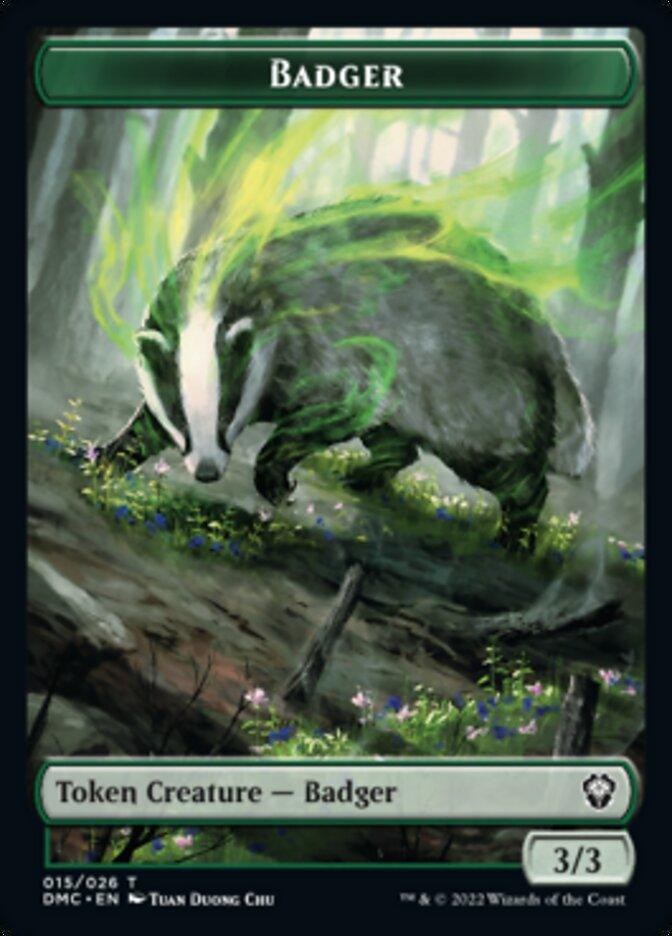 Soldier // Badger Double-sided Token [Dominaria United Tokens] - La Boîte Mystère ( The Mystery Box)