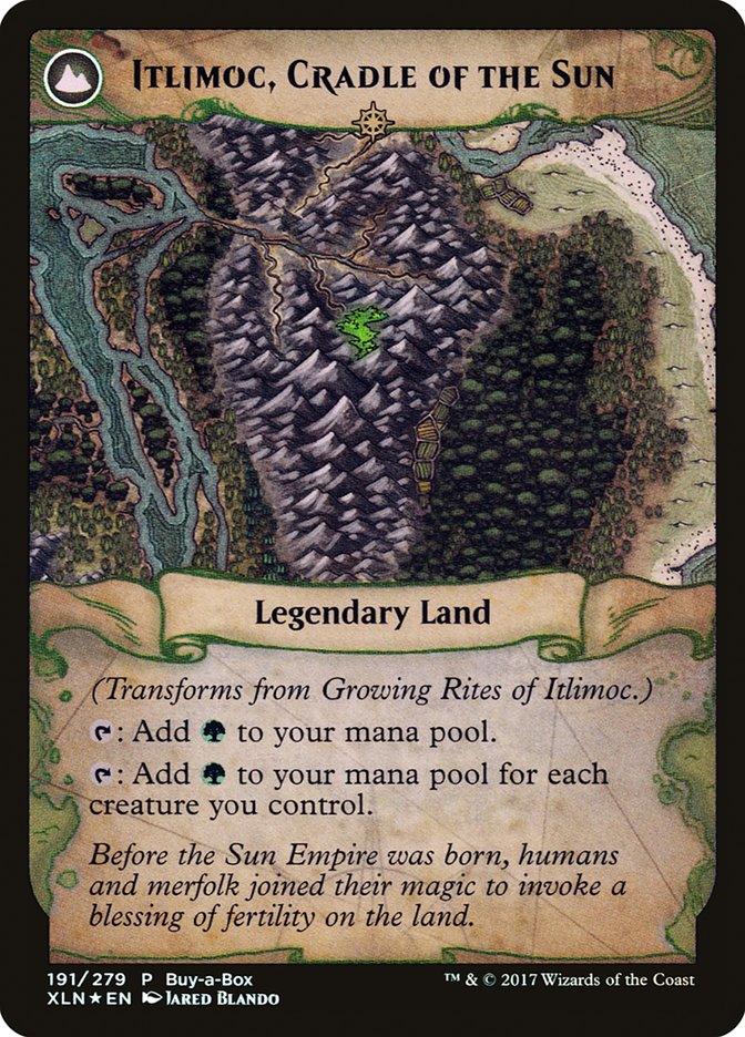 Growing Rites of Itlimoc // Itlimoc, Cradle of the Sun (Buy-A-Box) [Ixalan Treasure Chest] - La Boîte Mystère ( The Mystery Box)