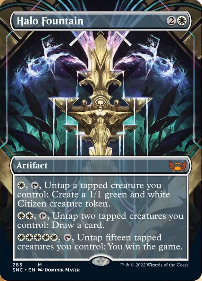 Halo Fountain (Borderless Alternate Art) [Streets of New Capenna] - La Boîte Mystère ( The Mystery Box)