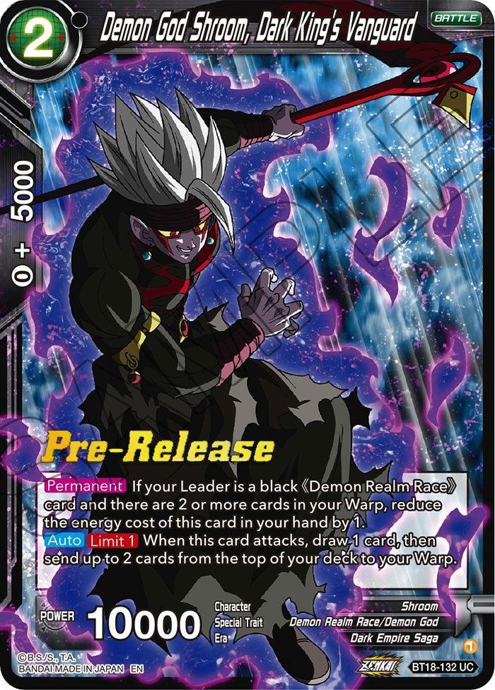 Demon God Shroom, Dark King's Vanguard (BT18-132) [Dawn of the Z-Legends Prerelease Promos] - La Boîte Mystère ( The Mystery Box)