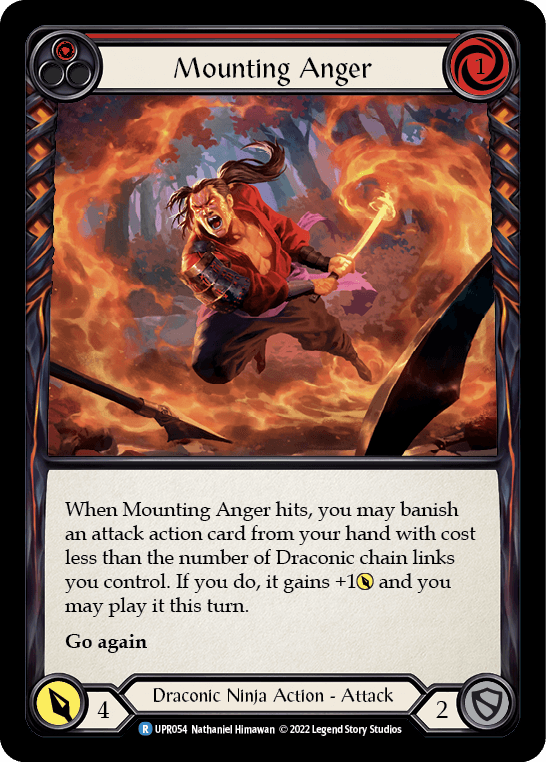 Mounting Anger (Red) [UPR054] (Uprising) Rainbow Foil - La Boîte Mystère ( The Mystery Box)