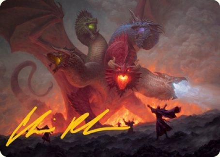 Tiamat Art Card (Gold-Stamped Signature) [Dungeons & Dragons: Adventures in the Forgotten Realms Art Series] - La Boîte Mystère ( The Mystery Box)