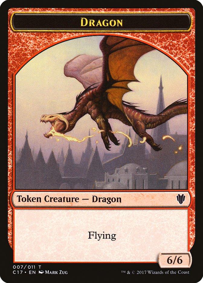 Cat Dragon // Dragon (007) Double-sided Token [Commander 2017 Tokens] - La Boîte Mystère ( The Mystery Box)