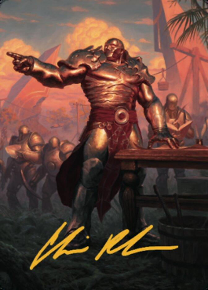 Karn, Living Legacy Art Card 1 (Gold-Stamped Signature) [Dominaria United Art Series] - La Boîte Mystère ( The Mystery Box)