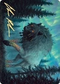 Sarulf, Realm Eater Art Card (Gold-Stamped Signature) [Kaldheim: Art Series] - La Boîte Mystère ( The Mystery Box)