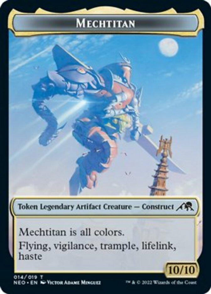 Samurai // Mechtitan Double-sided Token [Kamigawa: Neon Dynasty Tokens] - La Boîte Mystère ( The Mystery Box)