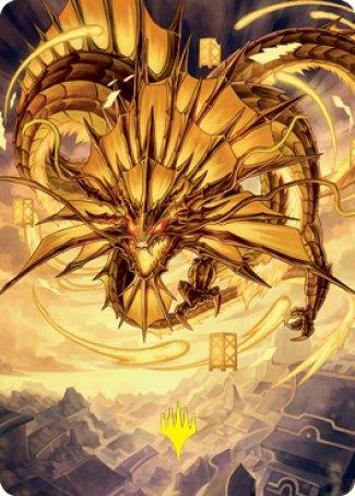 Ao, the Dawn Sky 2 Art Card (Gold-Stamped Signature) [Kamigawa: Neon Dynasty Art Series] - La Boîte Mystère ( The Mystery Box)