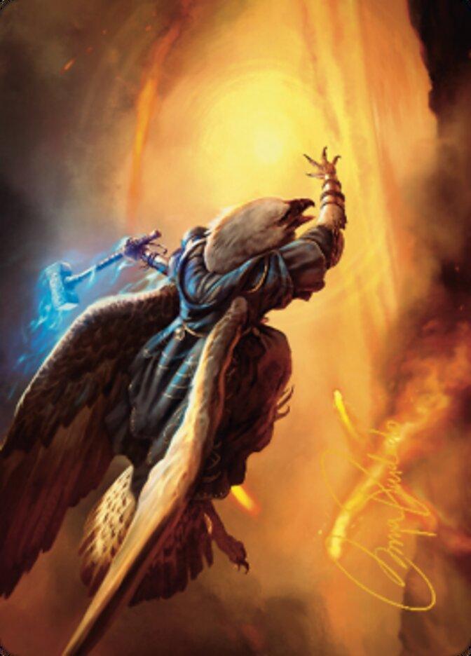 Battlewing Mystic Art Card (Gold-Stamped Signature) [Dominaria United Art Series] - La Boîte Mystère ( The Mystery Box)
