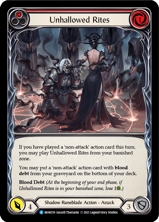 Unhallowed Rites (Red) [MON159] 1st Edition Normal - La Boîte Mystère ( The Mystery Box)
