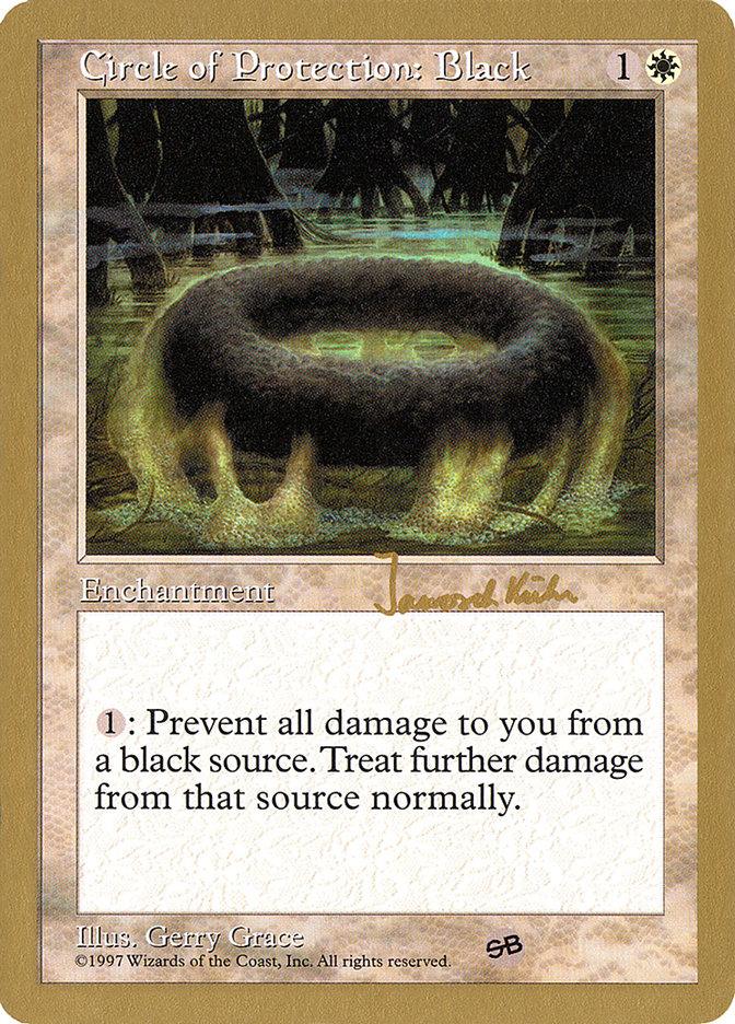 Circle of Protection: Black (Janosch Kuhn) (SB) [World Championship Decks 1997] - La Boîte Mystère ( The Mystery Box)