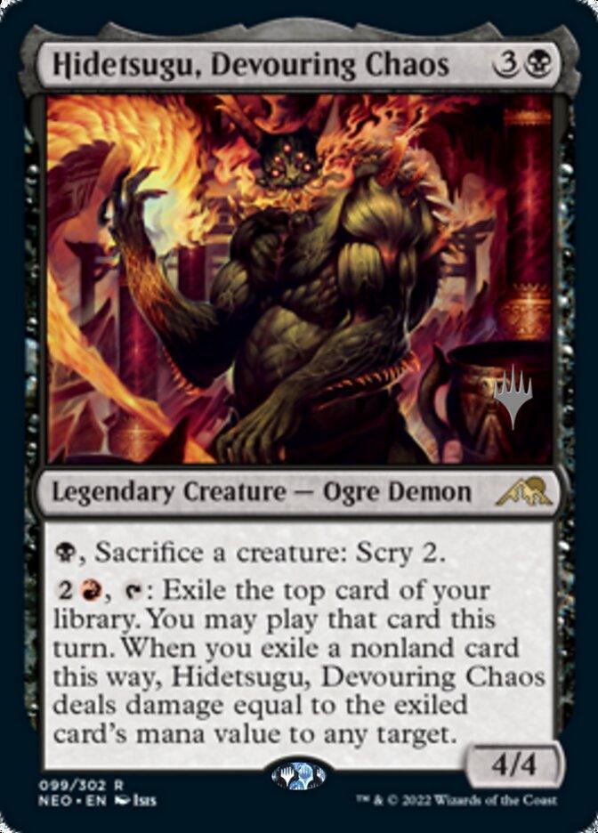 Hidetsugu, Devouring Chaos (Promo Pack) [Kamigawa: Neon Dynasty Promos] - La Boîte Mystère ( The Mystery Box)