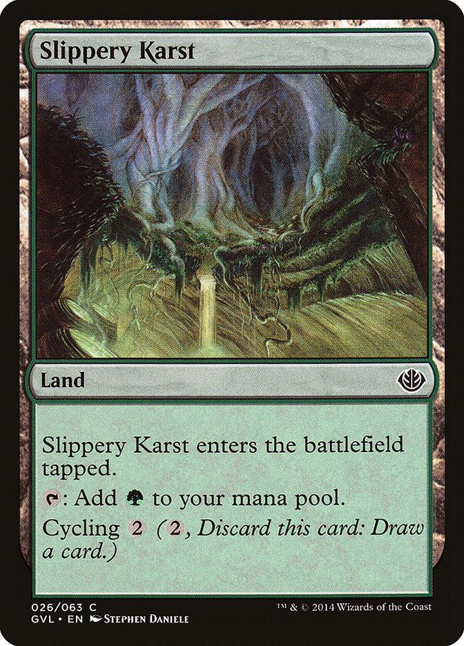 Slippery Karst (Garruk vs. Liliana) [Duel Decks Anthology] - La Boîte Mystère ( The Mystery Box)