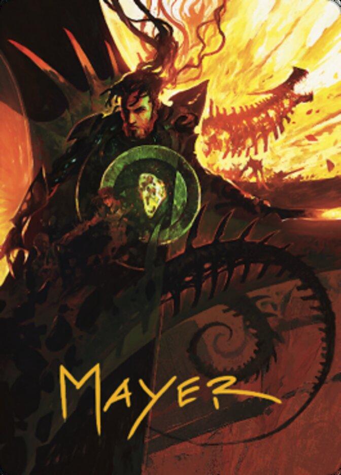 Mishra's Command Art Card (Gold-Stamped Signature) [The Brothers' War Art Series] - La Boîte Mystère ( The Mystery Box)