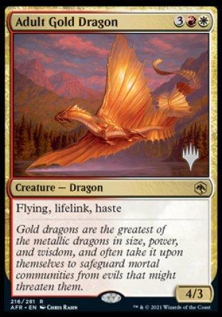 Adult Gold Dragon (Promo Pack) [Dungeons & Dragons: Adventures in the Forgotten Realms Promos] - La Boîte Mystère ( The Mystery Box)