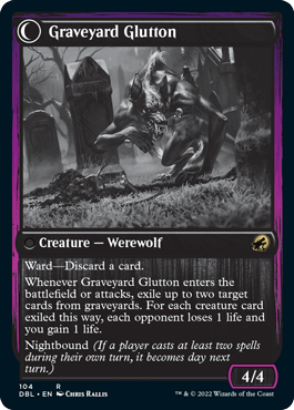 Graveyard Trespasser // Graveyard Glutton [Innistrad: Double Feature] - La Boîte Mystère ( The Mystery Box)