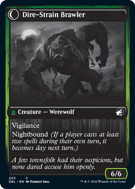 Tireless Hauler // Dire-Strain Brawler [Innistrad: Double Feature] - La Boîte Mystère ( The Mystery Box)