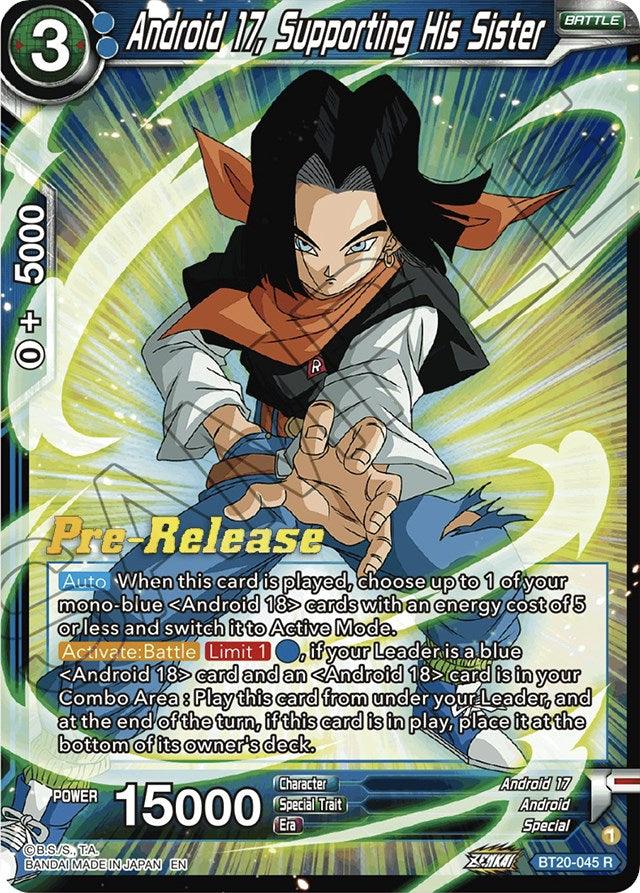 Android 17, Supporting His Sister (BT20-045) [Power Absorbed Prerelease Promos] - La Boîte Mystère ( The Mystery Box)