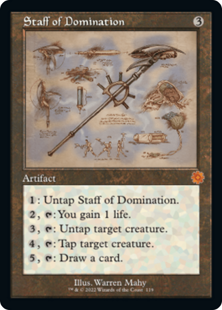 Staff of Domination (Retro Schematic) [The Brothers' War Retro Artifacts] - La Boîte Mystère ( The Mystery Box)