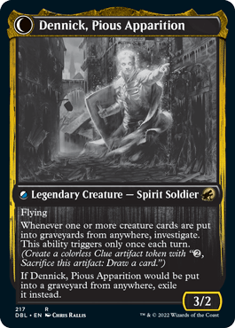 Dennick, Pious Apprentice // Dennick, Pious Apparition [Innistrad: Double Feature] - La Boîte Mystère ( The Mystery Box)
