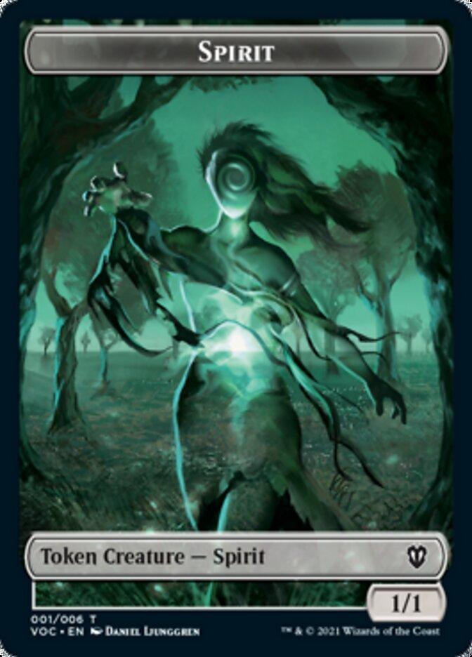Spirit (001) // Spirit (002) Double-sided Token [Innistrad: Crimson Vow Commander Tokens] - La Boîte Mystère ( The Mystery Box)