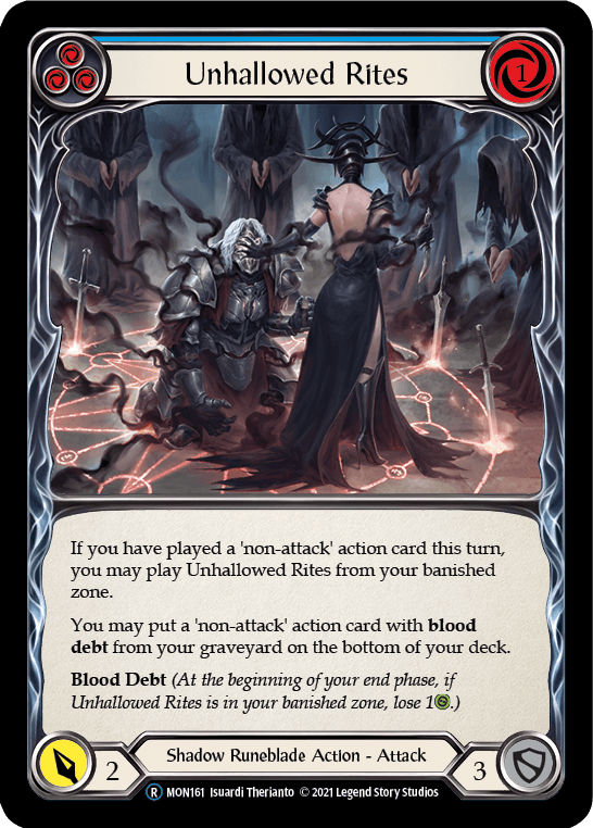 Unhallowed Rites (Blue) [U-MON161] Unlimited Normal - La Boîte Mystère ( The Mystery Box)