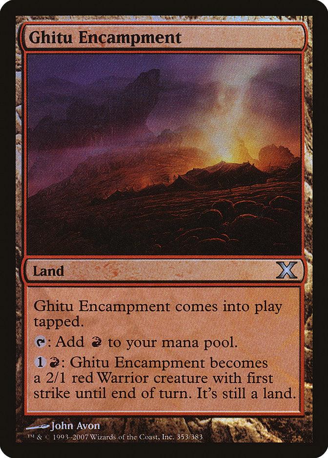 Ghitu Encampment (Premium Foil) [Tenth Edition] - La Boîte Mystère ( The Mystery Box)