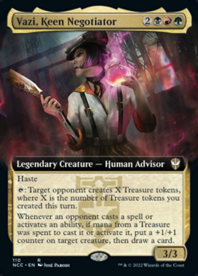 Vazi, Keen Negotiator (Extended Art) [Streets of New Capenna Commander] - La Boîte Mystère ( The Mystery Box)