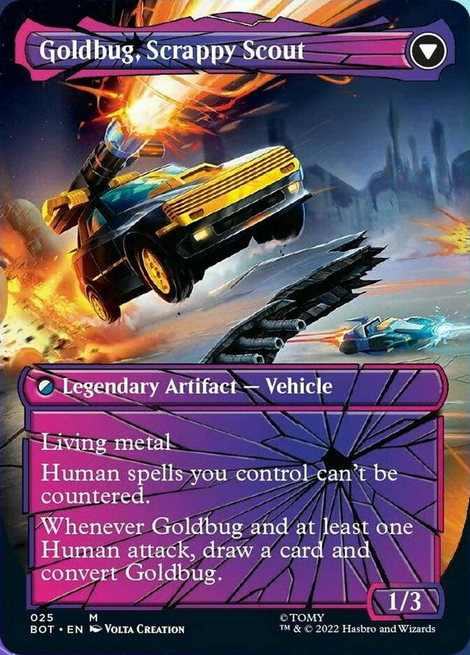 Goldbug, Humanity's Ally // Goldbug, Scrappy Scout (Shattered Glass) [Universes Beyond: Transformers] - La Boîte Mystère ( The Mystery Box)