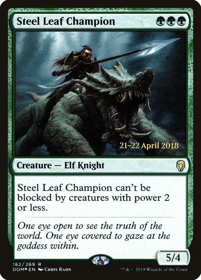 Steel Leaf Champion [Dominaria Prerelease Promos] - La Boîte Mystère ( The Mystery Box)