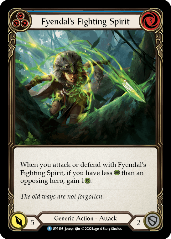 Fyendal's Fighting Spirit (Blue) [UPR196] (Uprising) Rainbow Foil - La Boîte Mystère ( The Mystery Box)