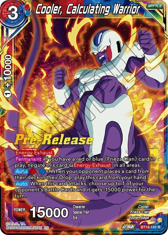 Cooler, Calculated Warrior (BT18-141) [Dawn of the Z-Legends Prerelease Promos] - La Boîte Mystère ( The Mystery Box)