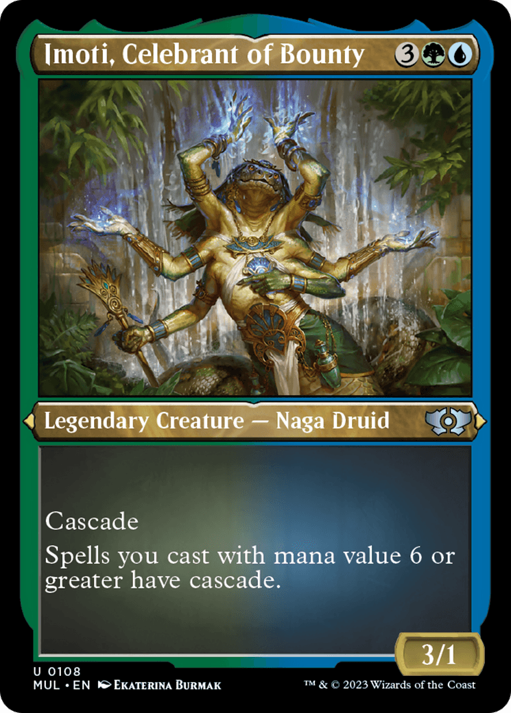 Imoti, Celebrant of Bounty (Foil Etched) [Multiverse Legends] - La Boîte Mystère ( The Mystery Box)