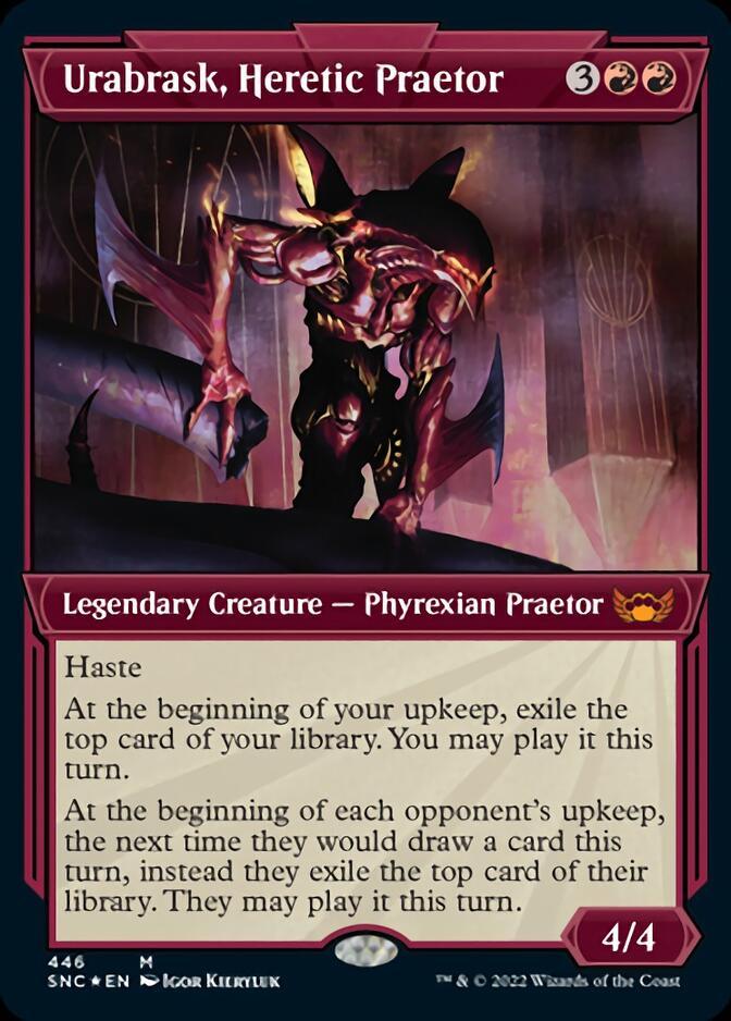 Urabrask, Heretic Praetor (Showcase Art Deco Foil Etched) [Streets of New Capenna] - La Boîte Mystère ( The Mystery Box)