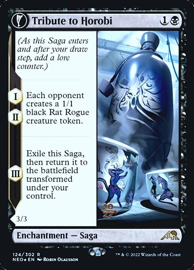 Tribute to Horobi // Echo of Death's Wail [Kamigawa: Neon Dynasty Prerelease Promos] - La Boîte Mystère ( The Mystery Box)