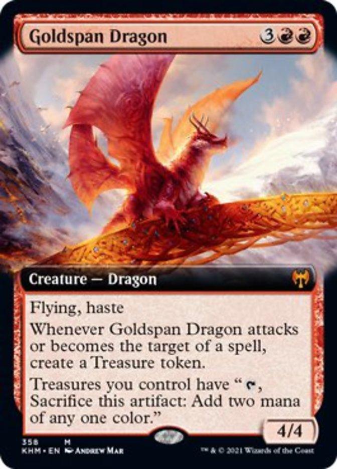 Goldspan Dragon (Extended Art) [Kaldheim] - La Boîte Mystère ( The Mystery Box)