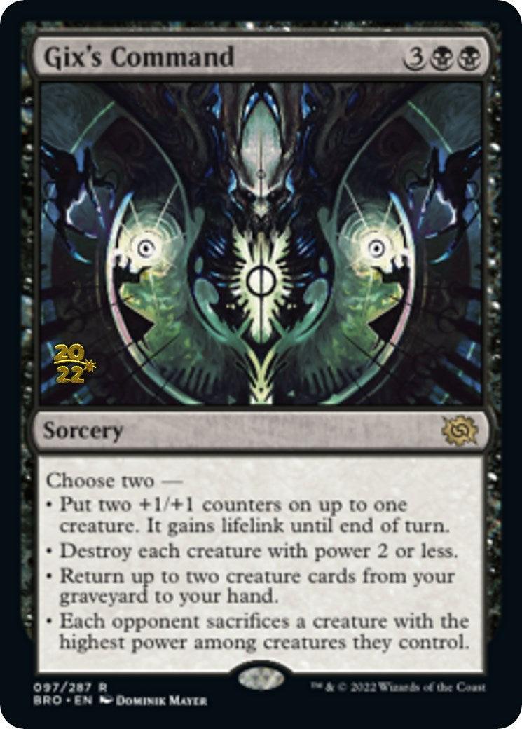 Gix's Command [The Brothers' War: Prerelease Promos] - La Boîte Mystère ( The Mystery Box)