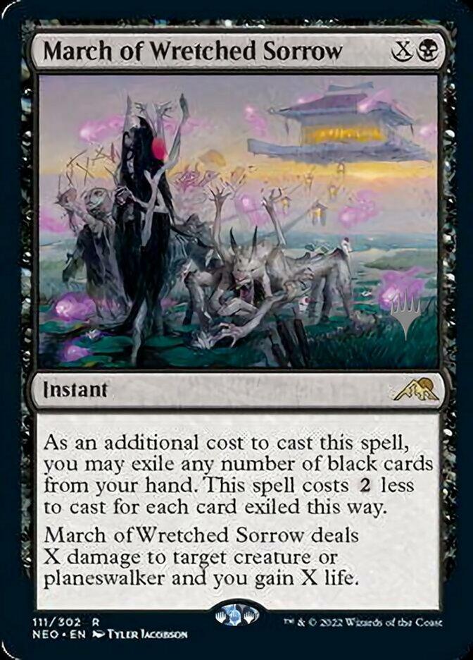 March of Wretched Sorrow (Promo Pack) [Kamigawa: Neon Dynasty Promos] - La Boîte Mystère ( The Mystery Box)