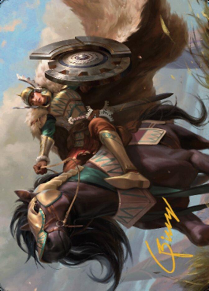 Knight of Dawn's Light Art Card (Gold-Stamped Signature) [Dominaria United Art Series] - La Boîte Mystère ( The Mystery Box)