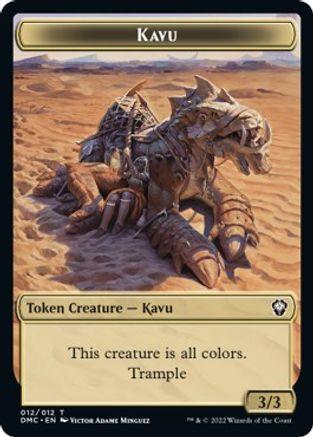 Kavu // Bear Double-sided Token [Dominaria United Commander Tokens] - La Boîte Mystère ( The Mystery Box)