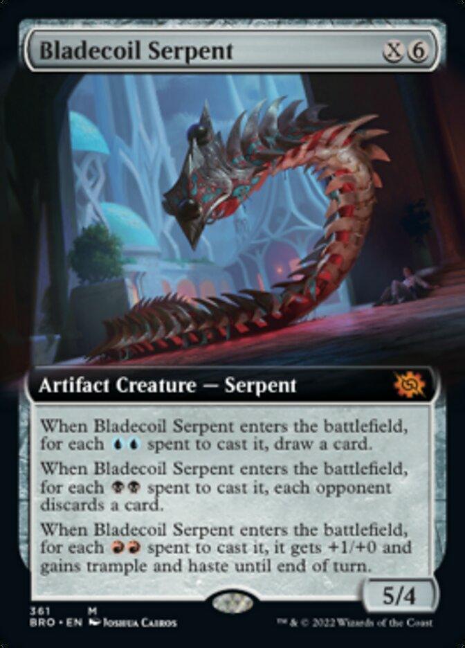Bladecoil Serpent (Extended Art) [The Brothers' War] - La Boîte Mystère ( The Mystery Box)