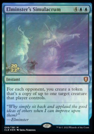 Elminster's Simulacrum [Commander Legends: Battle for Baldur's Gate Prerelease Promos] - La Boîte Mystère ( The Mystery Box)