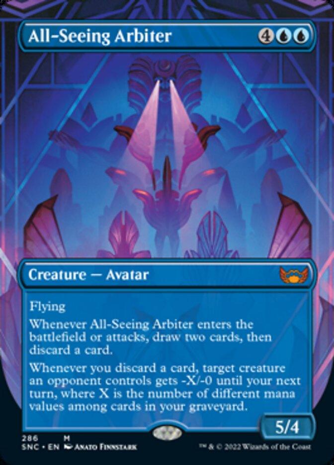 All-Seeing Arbiter (Borderless Alternate Art) [Streets of New Capenna] - La Boîte Mystère ( The Mystery Box)